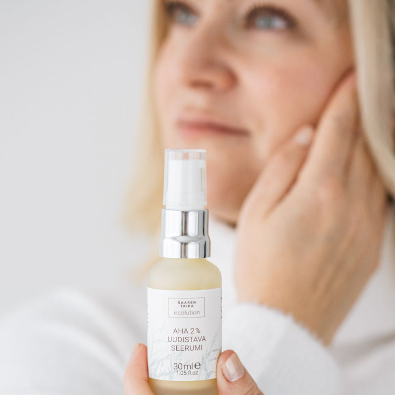 Ecolution, AHA 2% serum, parabenfritt, veganskt, 97% naturligt, 30ml