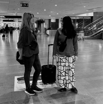 Crossbody bag för värdesaker, svart