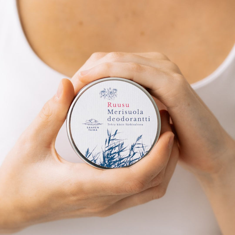 Deodorantkräm  Ros havssalt ( med soda )  100% naturlig, vegansk, aluminiumfri