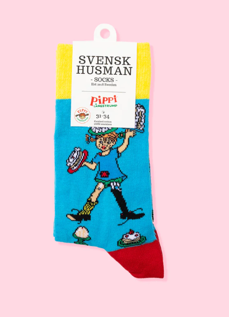 BARNSTRUMPOR - PIPPI LÅNGSTRUMP TÅRTOR