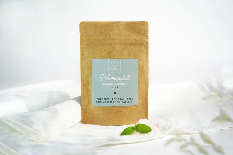 Mjuka fötter mint – fotbadsalt