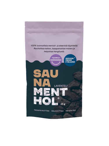 SAUNA MENTHOL - LAVENDEL, 25g, räcker till ca 80 bastubad
