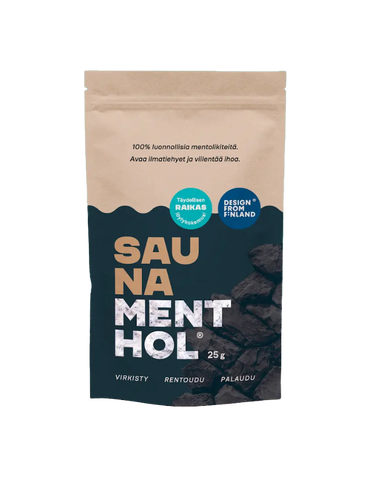 SAUNA MENTHOL - ORIGINAL, 25g, räcker till ca 80 bastubad